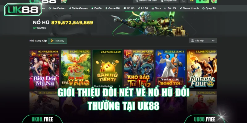 Khái quát thông tin về nổ hũ đổi thưởng UK88